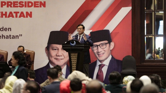 Prabowo Hadiri Acara Silaturahmi Komunitas Kesehatan