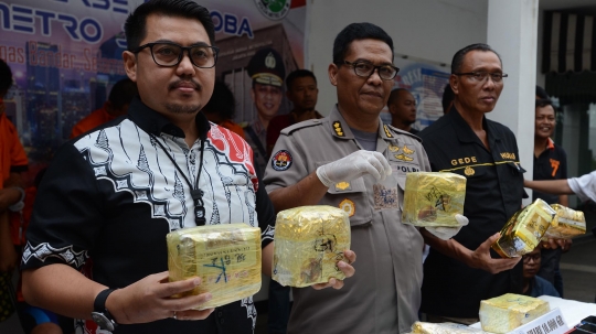 Polda Metro Jaya Ringkus Lima Pengedar 10 Kg Sabu