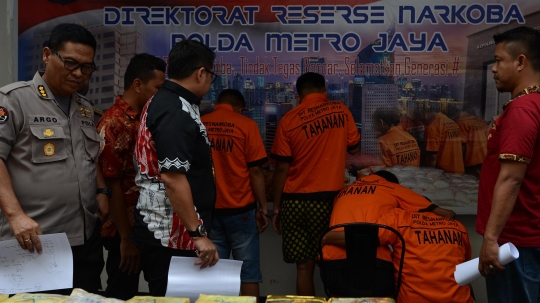 Polda Metro Jaya Ringkus Lima Pengedar 10 Kg Sabu