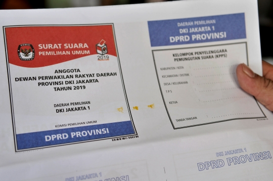 Kondisi Surat Suara Pemilu 2019 Rusak