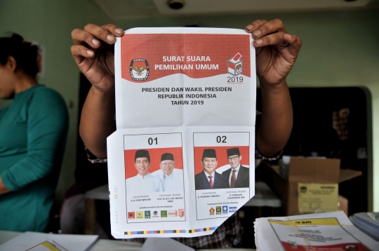 Kondisi Surat Suara Pemilu 2019 Rusak