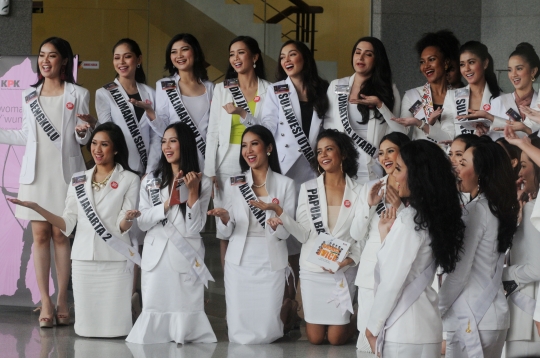 39 Calon Finalis Putri Indonesia Sambangi KPK