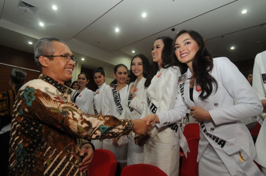 39 Calon Finalis Putri Indonesia Sambangi KPK