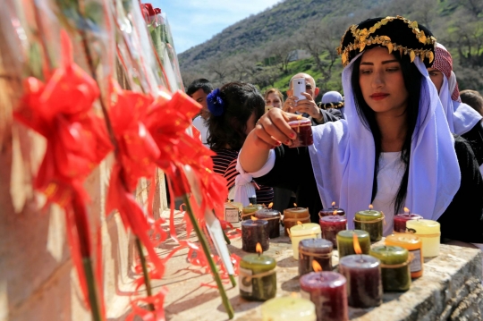 Kegiatan Wanita-wanita Cantik Yazidi di Hari Perempuan Internasional