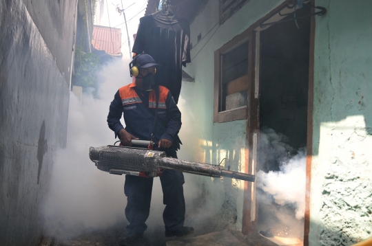 Membasmi Jentik dan Nyamuk DBD dengan Fogging