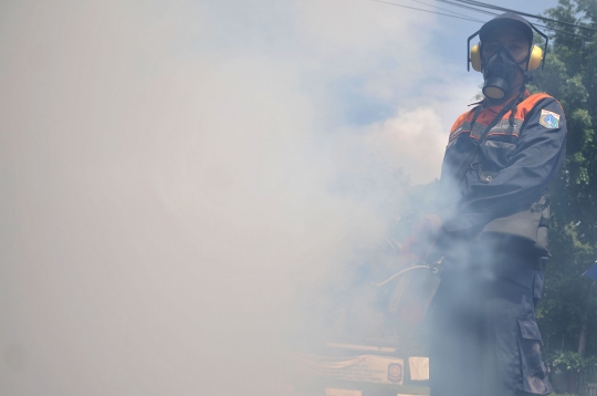 Membasmi Jentik dan Nyamuk DBD dengan Fogging