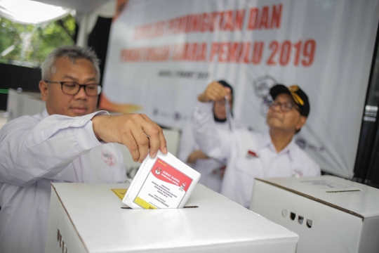 KPU Gelar Simulasi Pemungutan Suara