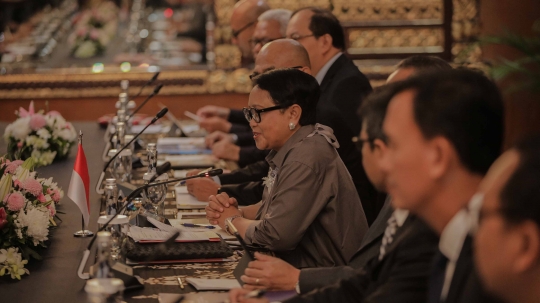 Menteri Retno Terima Kunjungan Menlu Thailand di Gedung Pancasila