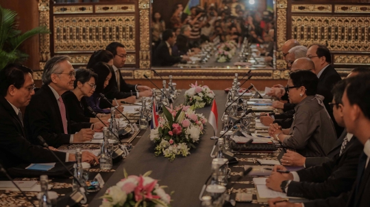 Menteri Retno Terima Kunjungan Menlu Thailand di Gedung Pancasila