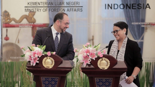 Menteri Retno Terima Kunjungan Menlu Afghanistan