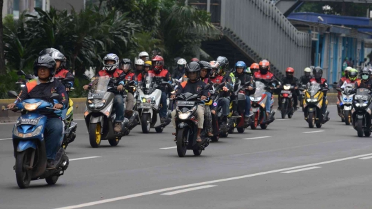 Millennial Road Safety Festival, Komunitas Motor Bareng Keliling Jakarta