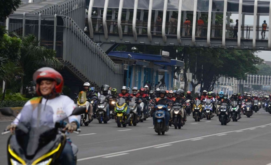 Millennial Road Safety Festival, Komunitas Motor Bareng Keliling Jakarta