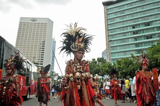 Tari Kabasaran Minahasa Meriahkan Car Free Day