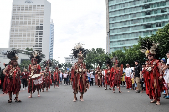 Tari Kabasaran Minahasa Meriahkan Car Free Day