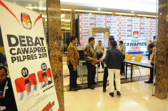 Penjagaan Ketat Debat Cawapres 2019