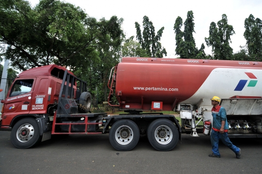 Ini Kondisi Dua Truk Tangki Pertamina yang Dibajak dan Dibawa ke Istana