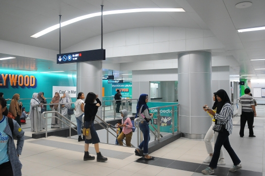 Intip Megahnya Stasiun MRT Jakarta