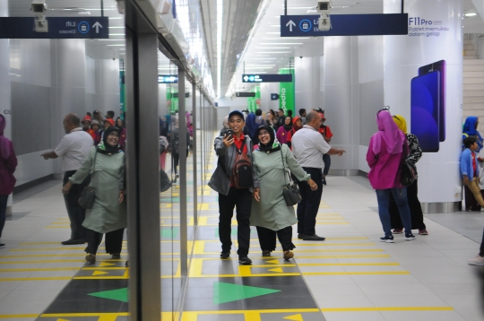 Intip Megahnya Stasiun MRT Jakarta