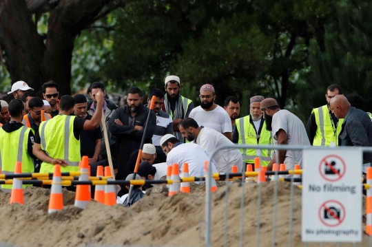 Momen Pemakaman Para Korban Penembakan di Masjid Selandia Baru