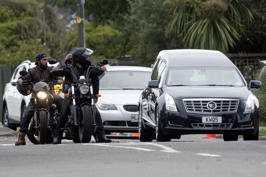 Aksi Geng Motor Kawal Pemakaman Korban Penembakan Selandia Baru