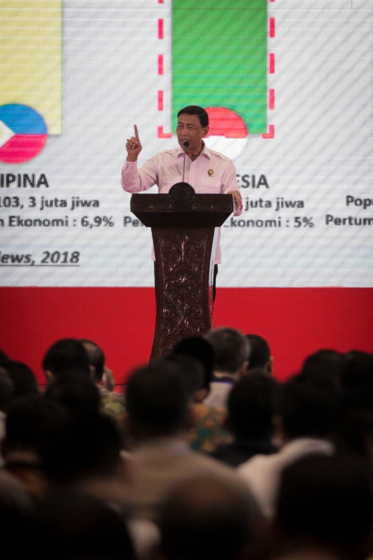 Menko Polhukam Beri Arahan di Rakornas Bidang Kewaspadaan Nasional