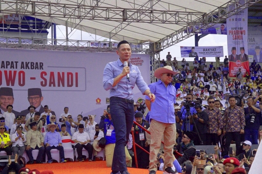 Orasi Politik, AHY Ajak Warga Bandung Menangkan Prabowo-Sandiaga