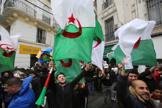 Aksi Jutaan Warga Aljazair Tuntut Mundur Presiden Abdelaziz Bouteflika