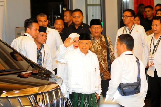 Ma'ruf Amin Didampingi Istri Saat Hadiri Debat Capres