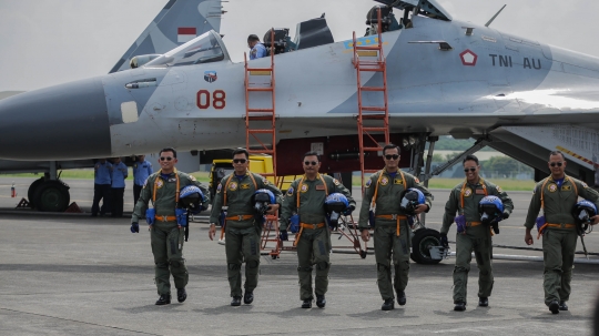 Gelar Joy Flight, Kasau, Kasad dan Kasal Naik Sukhoi SU-30