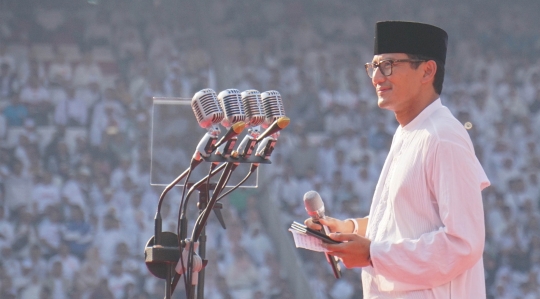 Gaya Pidato Prabowo-Sandiaga Saat Kampanye Akbar di GBK