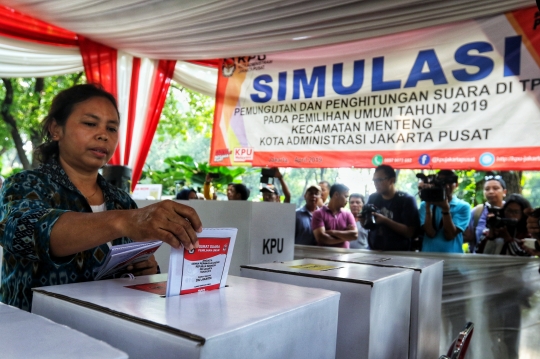 Memantau Simulasi Pencoblosan Pemilu 2019