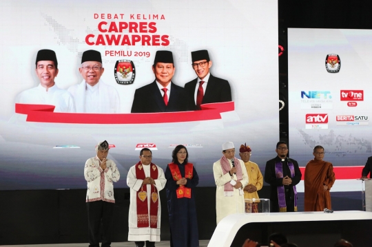 Jokowi-Ma'ruf dan Prabowo-Sandi Beradu Gagasan di Debat Pamungkas