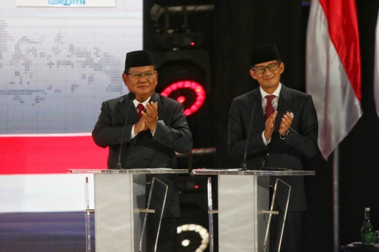 Jokowi-Ma'ruf dan Prabowo-Sandi Beradu Gagasan di Debat Pamungkas