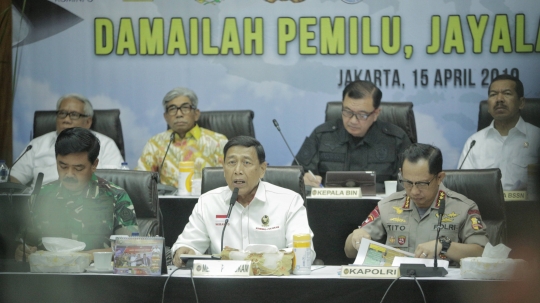 Menko Polhukam Gelar Rakor Terkait Kesiapan Pengamanan Pemilu 2019