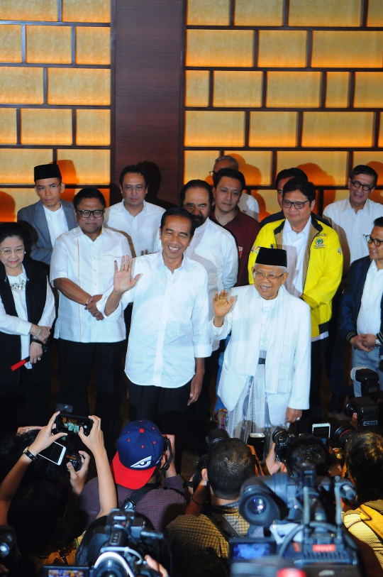 Unggul Versi Hitungan Cepat, Jokowi-Ma'ruf Beri Tanggapan