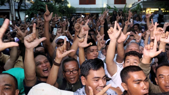 Prabowo-Sandiaga Deklarasi Kemenangan di Rumah Kertanegara