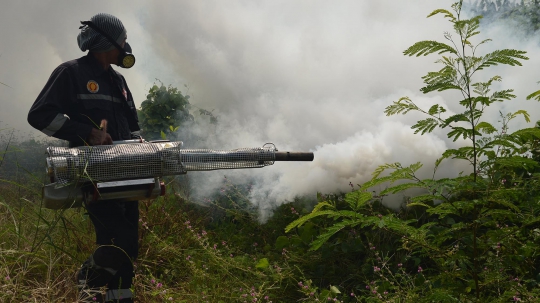 Cegah DBD, Kawasan Kedaung Jakarta Barat di Fogging