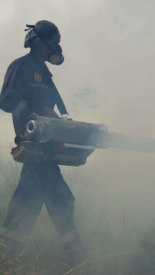 Cegah DBD, Kawasan Kedaung Jakarta Barat di Fogging