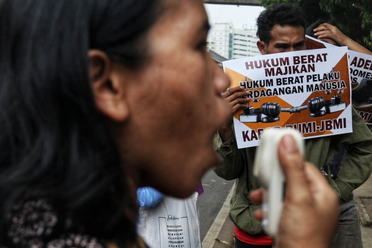 Aksi Tuntut Keadilan untuk Adelina Sau di Kedutan Malaysia