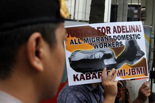 Aksi Tuntut Keadilan untuk Adelina Sau di Kedutan Malaysia