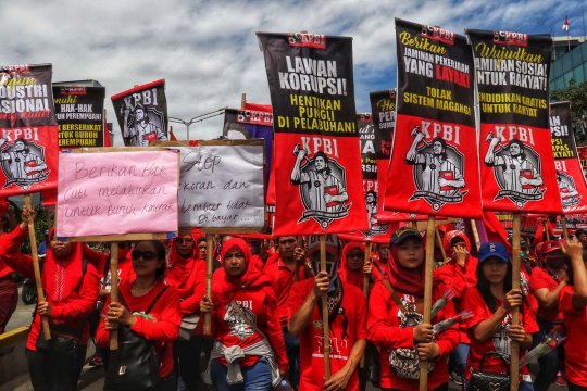 Peringati May Day, Buruh Tuntut Pemerintah Cabut PP No 78/2015