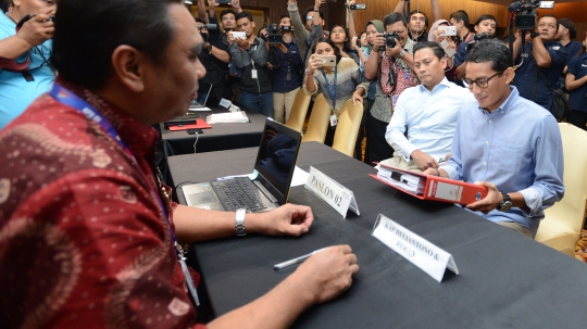 Sandiaga Uno Laporkan Dana Kampanye Pilpres 2019