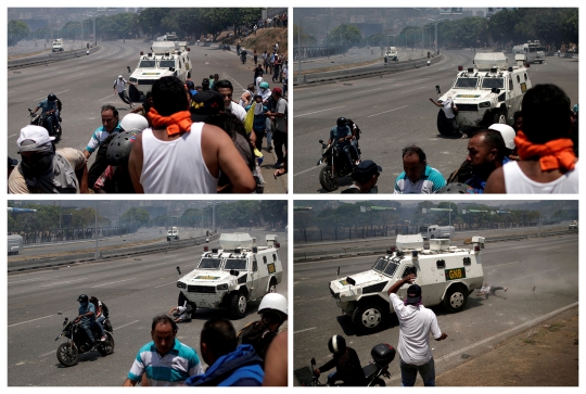 Nasib Tragis Demonstran Ditabrak Mobil Lapis Baja Tentara Venezuela