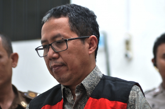 Ekspresi Terdakwa Joko Driyono Saat Jalani Sidang Perdana