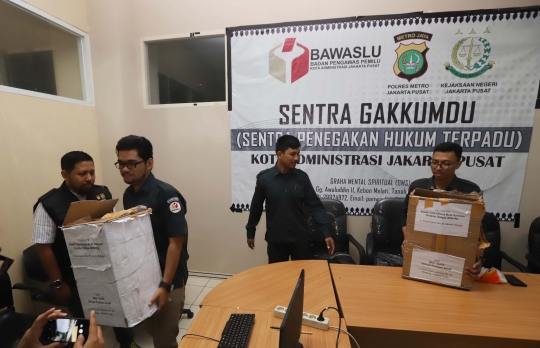 Bawaslu Jakarta Pusat Amankan Temuan Form C1 Pemilu