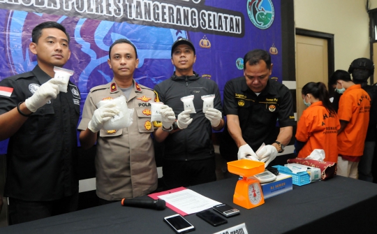 Dua Tersangka Pengedar Sabu 1 Kg Diamankan Polres Tangsel