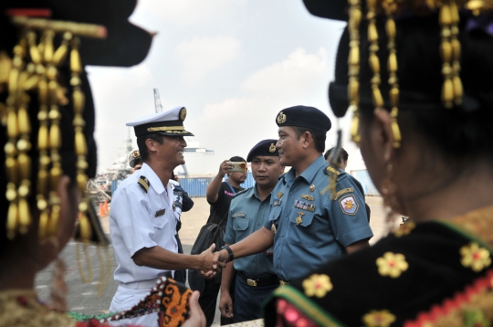 Kapal Penghancur Jepang berlabuh di Tanjung Priok