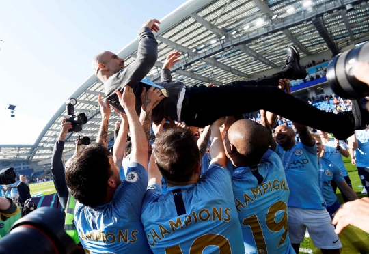 Momen Menggembirakan Manchester City Jadi Juara Liga Inggris