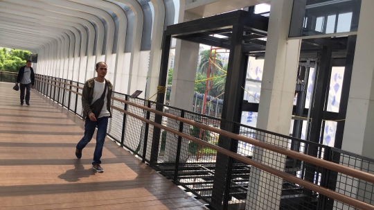 Pembangunan Lift JPO Jalan Sudirman Ditarget Rampung Akhir Mei 2019