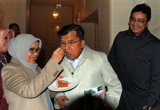 Momen Perayaan Ulang Tahun Jusuf Kalla ke-77 di Forum PBB Swiss